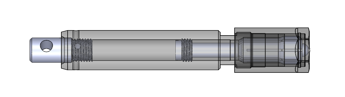 Image of tensile test fixture CAD