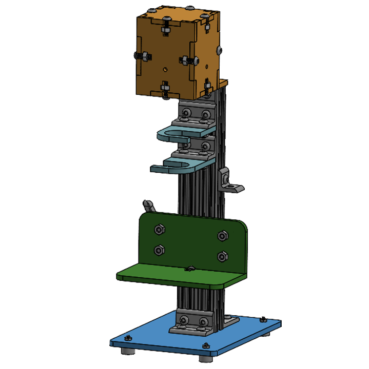 Image of CAD of UV Curing Bonding Fixture