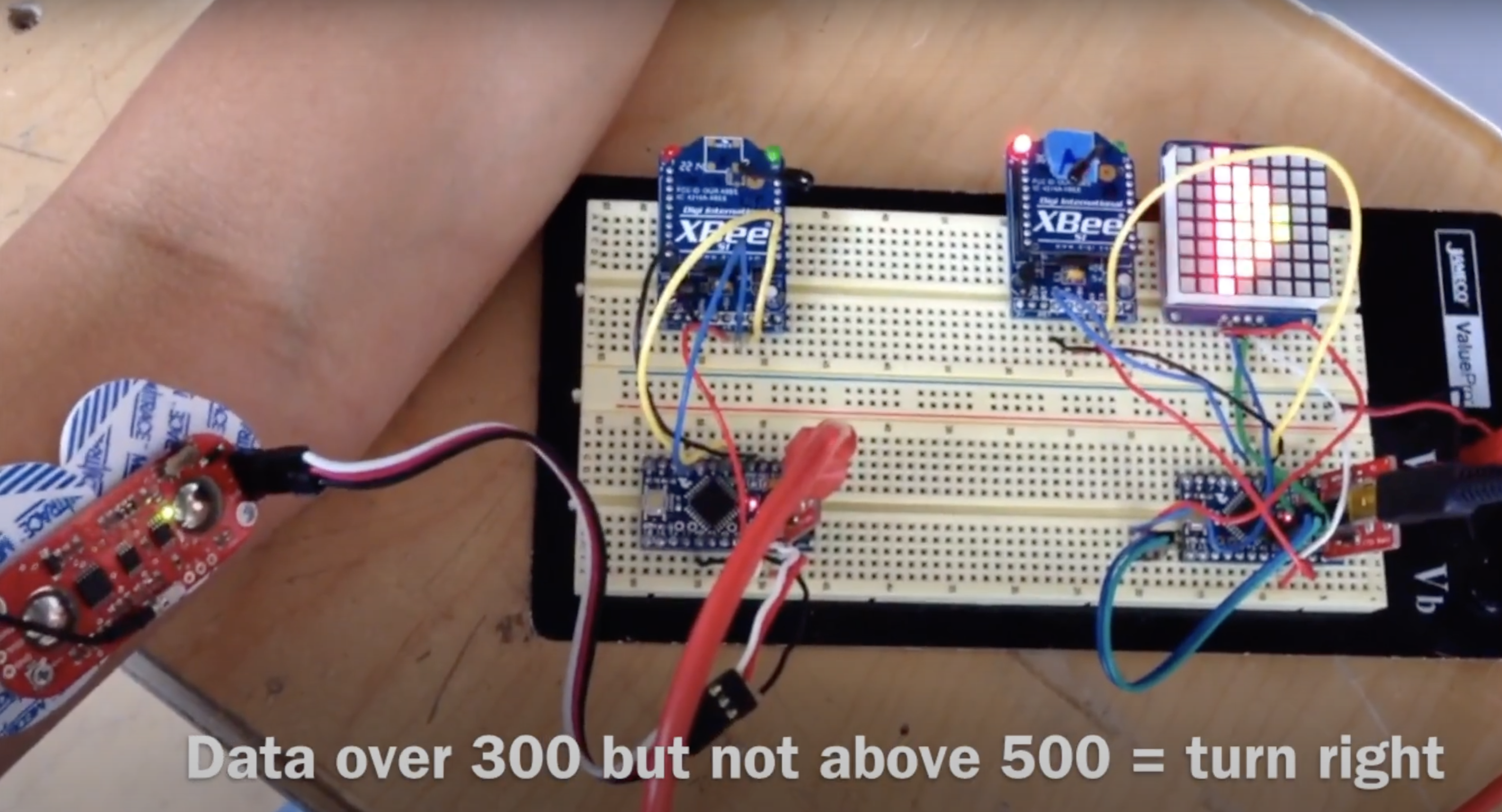 Image of Wireless Muscle Sensor Bike Signal Prototype